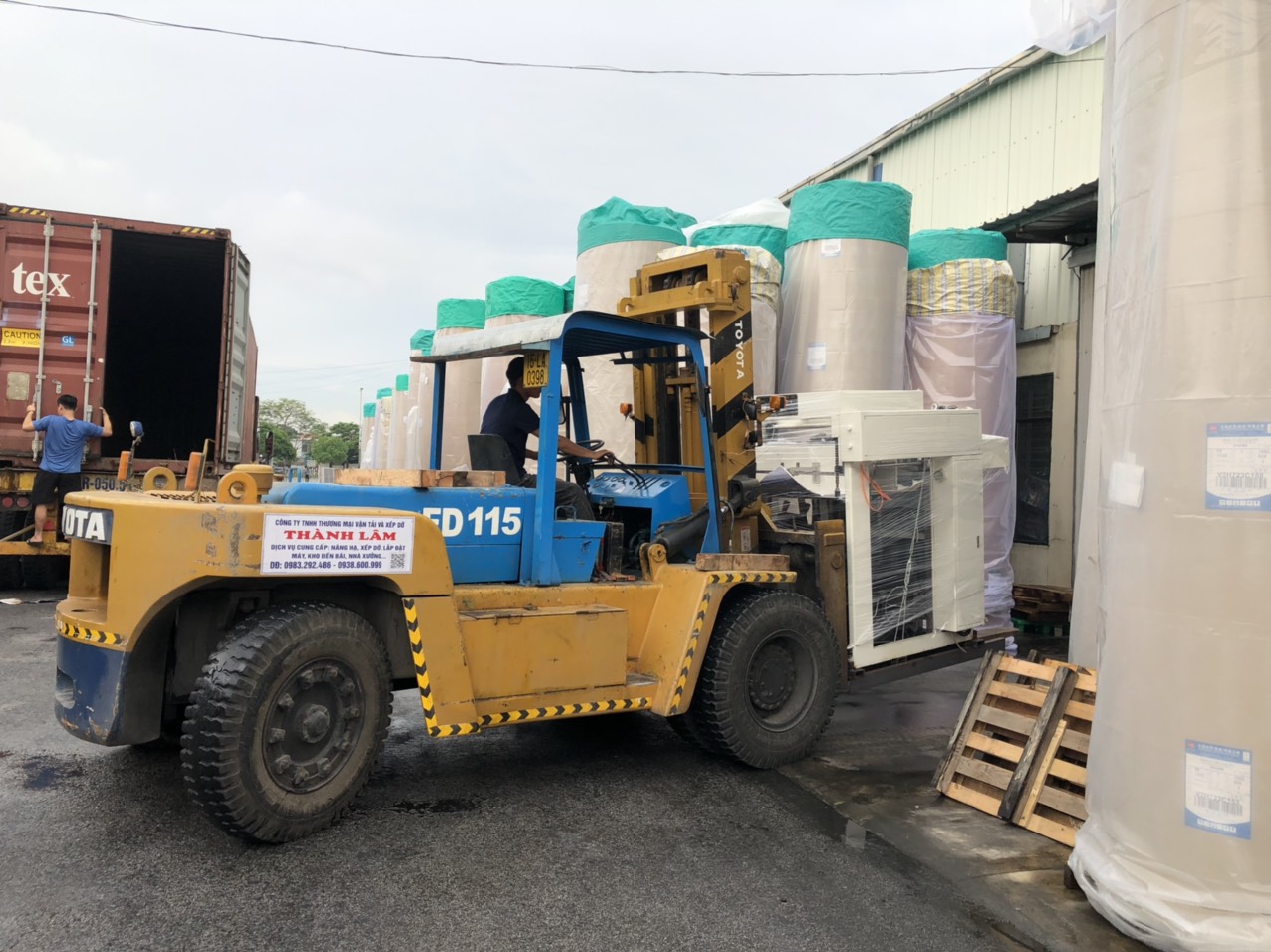 Cho thuê xe nâng 10 tấn tại An Dương Hải Phòng