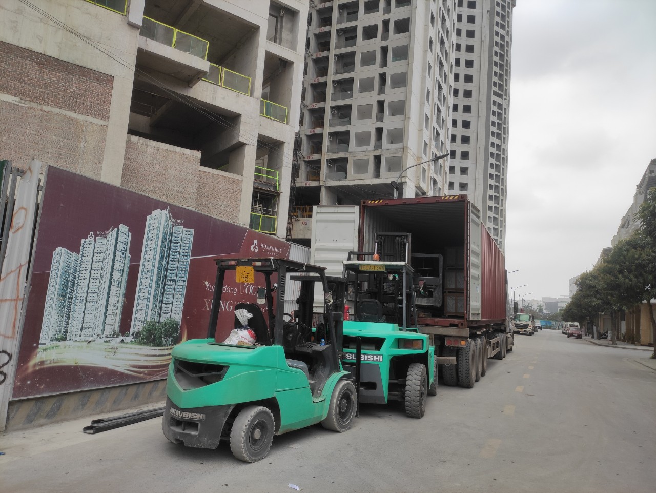 Cho thuê xe nâng tại KCN Hải Phòng