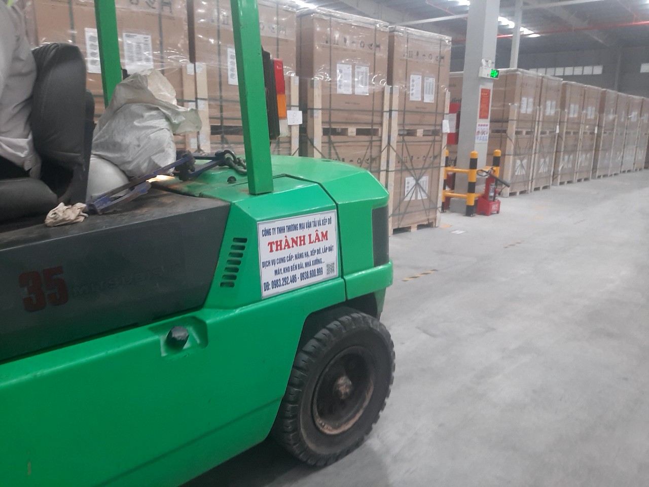 Thuê xe nâng phục vụ kho bãi Hải Phòng