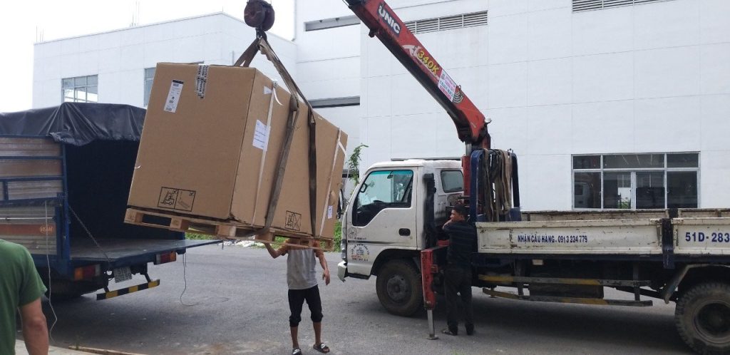 Dịch vụ cho thuê xe cẩu bốc xếp hàng tại Hải Phòng