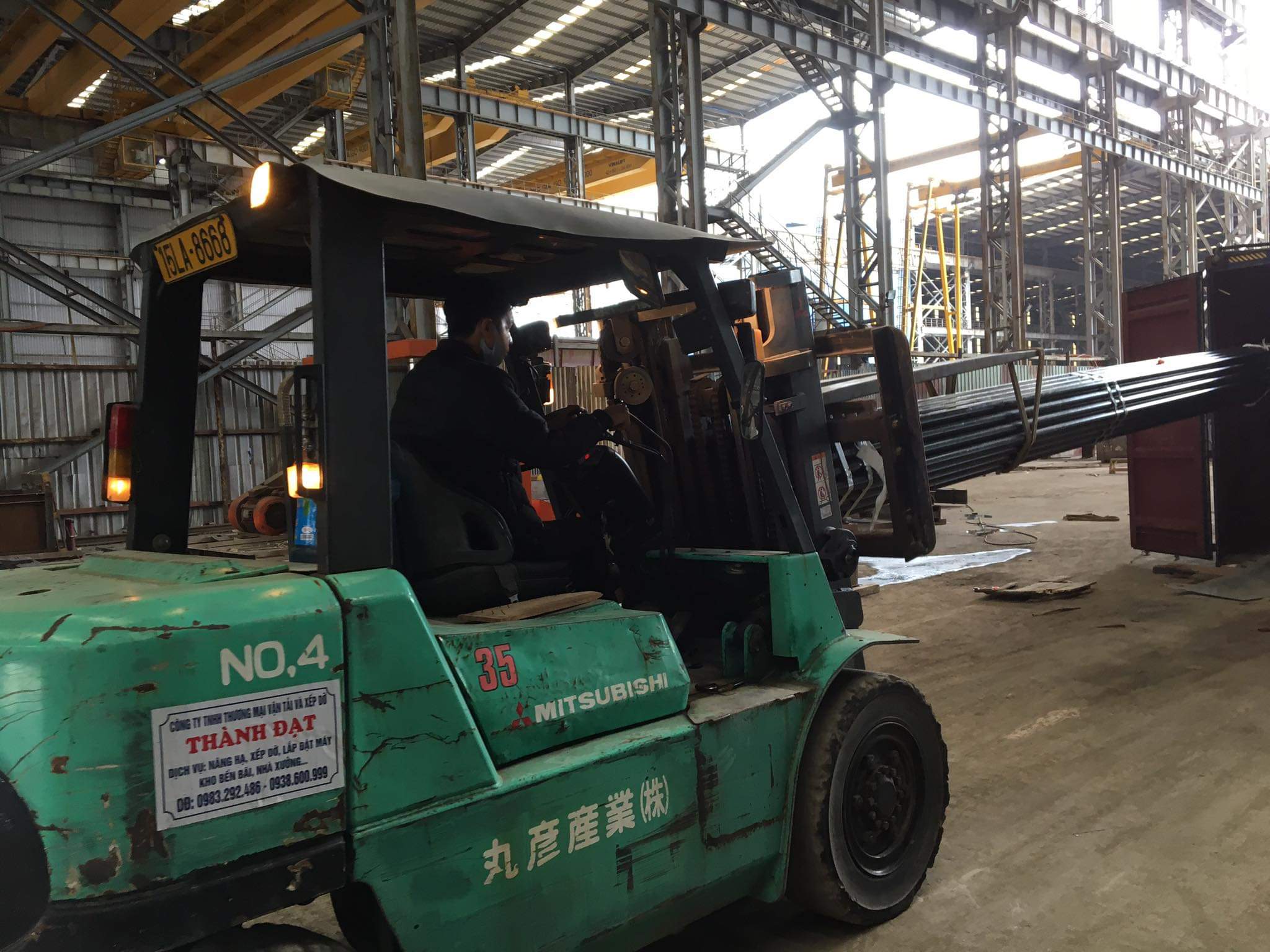 Cho thuê xe nâng hạ tại An Dương Hải Phòng